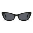 thumbnail image 5 of YWDJ Women's Sunglasses Fashion Rhinestones Shaped Sunglasses Transparent Candy Color Frameless Anti-UV Glasses Black One Size, 5 of 9