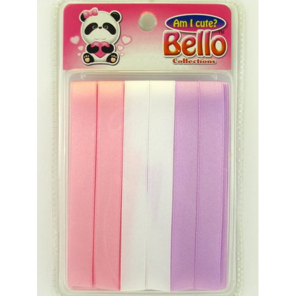 Dsk Bello Children's Assorted Color Hair Ribbons - 6 Pcs.