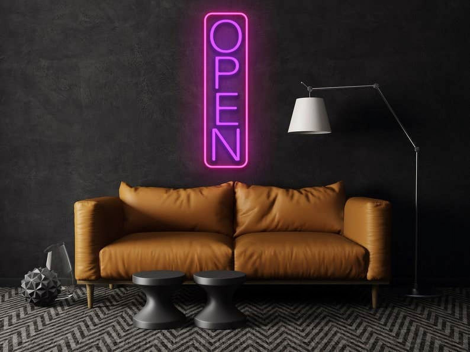 Glowneon Open Welcome Bar Pub Neon Signs, Open Led Sign