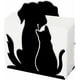thumbnail image 1 of Servilletero de metal con forma de animal para mesa, dispensador de servilletas de metal para cocina, soporte de pañuelos vintage, servilleteros de tela rústicos, perros y gatos., 1 of 9