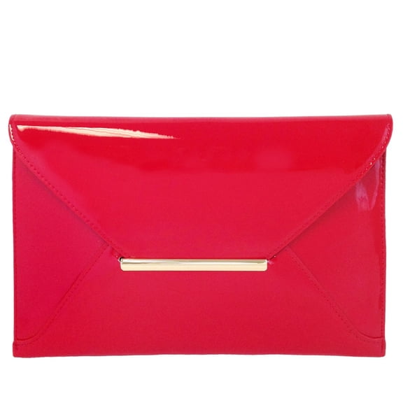 Faux Patent Leather Envelope Candy Clutch Bag