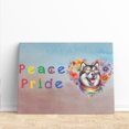 thumbnail image 3 of Peace Love Pride Alaskan Malamute with Rainbow Sunglasses LGBT LGBTQ+ Horizontal Matte Canvas Poster Alaska Mal Dog Lovers Gifts Wall Art Home Decor - 01004, 3 of 5