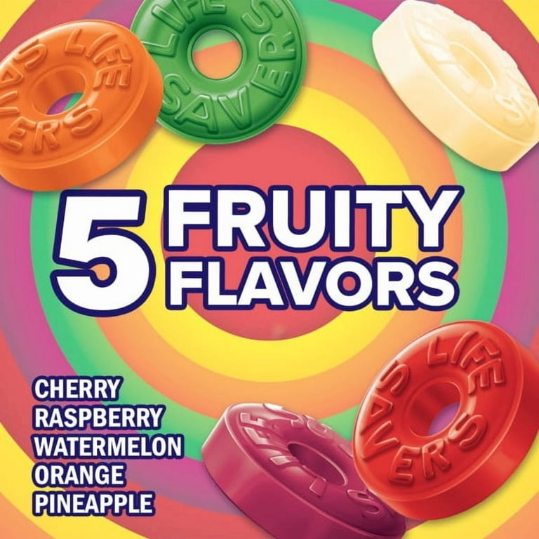 Lifesavers Candy Five Flavor - Sugar Wrapped, Flavored Food