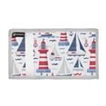thumbnail image 2 of JIALIOU Nylon Trifold Card Wallet with ID Window Zipper Pocket for Men Women Teen Lighthouse Wave Ship, 2 of 7