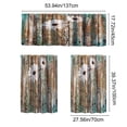 thumbnail image 2 of Iumwxz Nylon Semi Sheer Kitchen Curtains 3 Piece Set, Modern Solid Color Window Valance for Living Room Bedroom Dining Area, Light Filtering and Heat Insulating, 53.94x17.72in and 27.56x39.37in, 2 of 7