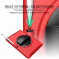 thumbnail image 5 of Dteck iPad 8th (2020)/ 7th Gen (2019) Case, Hybrid Shockproof Rugged Wtih Soft HD Screen Protecotor / Pencil Holder 3 Layer Armor Adjustable Hand Strap 360 Rotating Kickstand Cover, red, 5 of 10