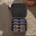 thumbnail image 5 of Protective Sunglasses Travel Pouches Adjustable 4/7 Slot Eyeglasses Holder Storage Box Sunglass Storage Holder for Eyewear Watch Jewelry (Style A), 5 of 10