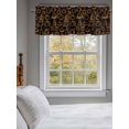 thumbnail image 3 of Thanksgiving Pumpkin Valances for Windows Fall Hand Drawn Pumpkin Black Rod Pocket Curtains Valance Short Window Treatment Drapes for Living Room, Bedroom Bathroom 42"&nbsp;W x 18" L, 3 of 5