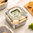 thumbnail image 4 of pdqouc Airtight 304 Stainless Steel Bread Box, DishwasherSafe Bread Storage Container for Homemade Bread with Time Recording Lid and Handle, Keeps Bread Fresh, 4 of 9