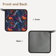 thumbnail image 2 of Sikiie Tropical Flower Pot Holders Kitchen Insulation Mats Heat Resistant Pot-Holder Oven Anti-Scald Pads for Cooking Baking, 7.1*7.1inch, 2 of 8