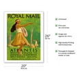 thumbnail image 2 of Atlantis Winter Cruise - Honolulu California West Indies - Royal Mail Lines - Vintage Ocean Liner Travel Poster by Percy Padden c.1936 - Fine Art Matte Paper Print (Unframed) 20x26in, 2 of 4