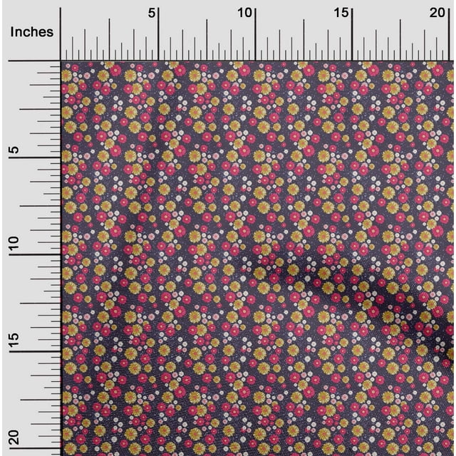 oneOone Viscose Chiffon Wine Fabric Florals Sewing Craft Projects Fabric Prints By Yard 42 Inch Wide
