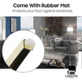 thumbnail image 5 of 7 inch metal furniture legs, set of 4 modern iron diamond triangle furniture feet, 5 of 5