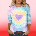 thumbnail image 4 of T-Shirt Imprimé pour Femmes, T-Shirt Graphique Coupe Ample pour Femmes, Haut à Manches Courtes et Col Rond Décontracté, Tissu Doux pour la Maison, les Loisirs, les Rendez-Vous, les Vacances, 4 of 5