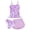 Light Purple, variant on Girls Swimsuit Beachwear Girls Three Piece Long Sleeve Rash Guard Bikini Bottom Swim Skirt Set Lightweight Sun Safe Outfit for Kids Seaside Vacation Swimming Trips Multicolour 10Y