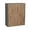 Natural Teak, variant on 30" x 36" Wall Cabinet-Double Door-with Black Matte door