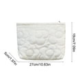 thumbnail image 3 of Fufafayo under $5 Cosmetic Bag, Floral Makeup Pouch, Quilted Toiletry Bag for Travel, Daily Use, Storage Organizer for Purse, Gym Bag, Office Essentials, Compact Design, Zipper Closure, 3 of 8