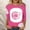 Pink, variant on AOOCHASLIY Women's Blouse Womens Loose T-shirt 3/4 Sleeves Round Neck Casual Fashion Printed Tops