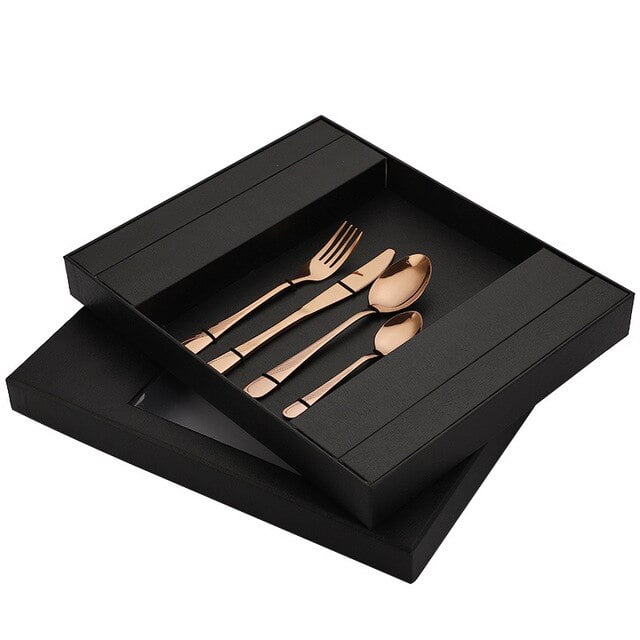 Household goods Steel Western Cutlery 24piece Gift Box Set Titanium
