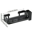 thumbnail image 6 of Srofufon Kitchen Rust Resistant Sink Caddy with Removable Brush Holder and Drain Tray, Black, 6 of 7