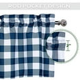 thumbnail image 3 of Danolapsi Tier Window Curtains,Small Curtain for Living Room Water-Resistant Buffalo Plaid Kitchen Curtain Tiers Small Window Treatments Drapes,Gingham Check Curtains with Rod Pocket, 3 of 9
