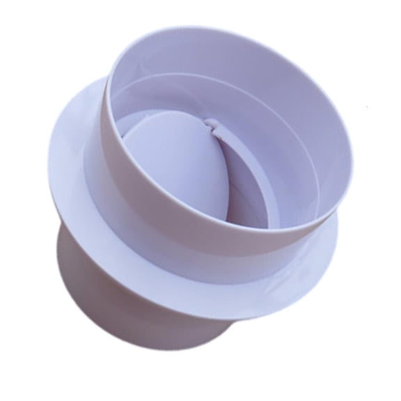 Lerpwige Plastic Inline Backdraft Damper PVC Ventilation Pipe Round Check Valves