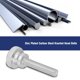 thumbnail image 5 of 10 tornillos de cabeza moleteada plana de acero al carbono chapados en zinc M10 (M10 x 45) VoborMX herramienta, 5 of 8