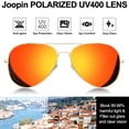 thumbnail image 4 of Gafas de sol Joopin, paquete de 3 unidades, polarizadas, militares, UV400, para mujeres y hombres, 4 of 6