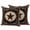 Brown, variant on 2 Pack Outdoor Waterproof Throw Pillow Covers,Rustic Texas Western Stars on Wooden Decorative Square Patio Pillowcases for Chair Couch Sofa 16x16in