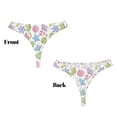 thumbnail image 3 of Fotbe Pastel Christmas Cookies Tanga Sin Costuras para Mujer con Estampado – Panties Invisibles, Transpirables y Cómodos para Uso Diario-X-Large, 3 of 6