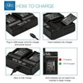 thumbnail image 4 of BM Premium 2 EN-EL19 Batteries and Dual Bay Battery Charger for Nikon Coolpix A300, W100, W150, S33, S100, S3100, S3200, S3300, S3500, S3600 Cameras, 4 of 7
