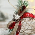 thumbnail image 5 of Rustic Christmas Ball Ornaments, Champagne Pinecone Rattan Thread String Christmas Tree Ornament and Berry Xmas Tree Hanging Ornament Ball for Home Wedding Party Decor - 3.5 in, 5 of 5