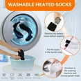 thumbnail image 3 of Heated Socks for Men Women 4000mAh Rechargeable Electric Heating Socks Warm Winter Thermal Socks for Skiing Hiking Camping Hunting(3 Heating Settings), 3 of 9