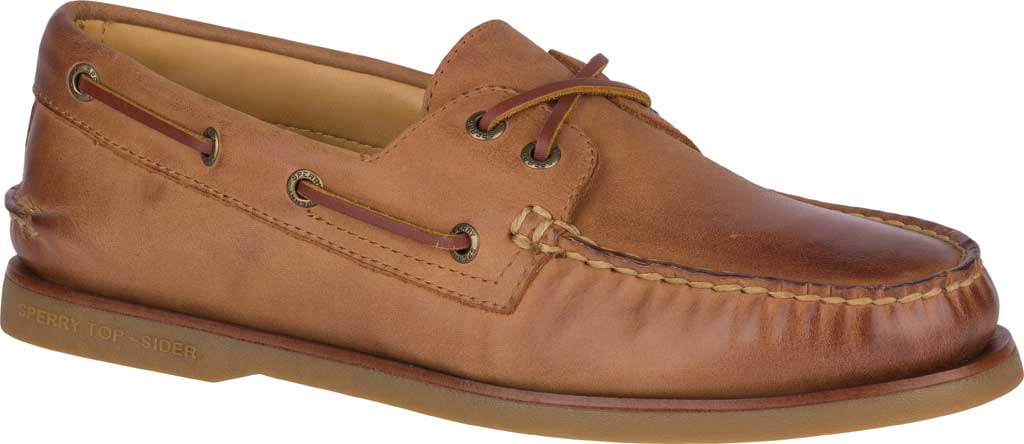 Eye Boat Shoe Ginger Full Grain Leather 