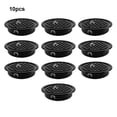 thumbnail image 4 of Eigraketly 10 unids/set rejilla de ventilación ajustable de acero inoxidable para rejillas de ventilación redondas para el hogar negro (plano) Type3 NO3, 4 of 6