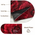 thumbnail image 6 of Round Rug 5Ft Washable Non-Slip, Red Roses Circle Area Rugs for Living Room Bedroom, Valentine's Day Flowers Floral Vintage Indoor Floor Mats Carpet Runner for Home Decor Aesthetic, 6 of 8