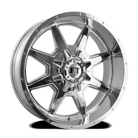 20X10 12-135/139.7 Off Road FT-2 Chrome Wheel -24/108.1