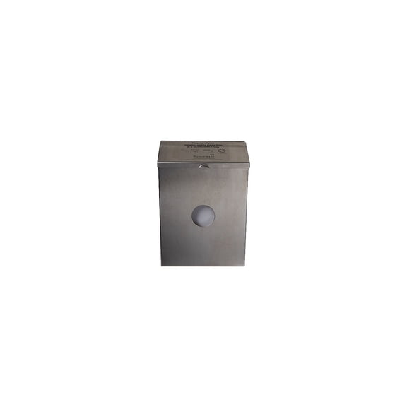 Hospeco Scensibles Combo Stainless Steel Waste Receptacle/Dispenser, 4-7/16"H x 8-1/2"W, Silver