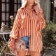thumbnail image 3 of Sonducket Blusas de fibra para mujer Camisas para una apariencia moderna y cómoda Camisas y blusas para mujer Mujer Manga larga Prendas para la parte del cuerpo naranja SG, 3 of 5