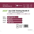 thumbnail image 3 of Acer Aspire Desktop with 23.8" Monitor, 10th Gen Intel Core i3-10105 4-Core Processor, Intel UHD Graphics 6308GB DDR4, 256GB NVMe M.2 SSD, Black, Windows 10 Home, XC-1660G-UW94, 3 of 8