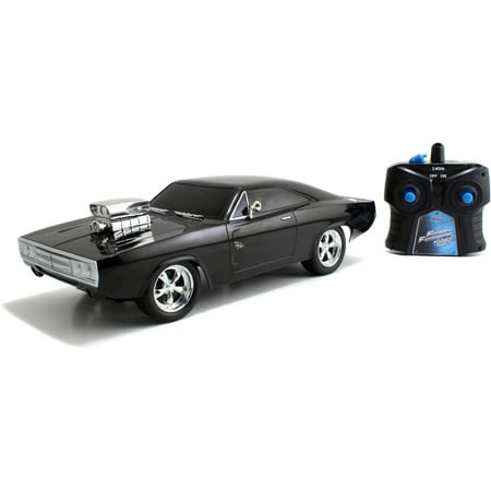 Jada Toys Fast and Furious 1:16 Radio Control Car, Dom's Charger (Fast And Furious Best Races)