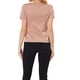thumbnail image 3 of CAMISAS CASUAL HENLEY PARA MUJER INSPIRAR CHIC, BLUSA DE CUELLO REDONDO PLISADA CON MANGAS ABULLONADAS, ROSA M, 3 of 5