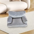 thumbnail image 5 of Grey Washable Pet Couch Bed For Cats And Small Dogs With Non Slip Bottom And Pu Leather Upholstery Raised Edges For Comfort And Support, 5 of 5