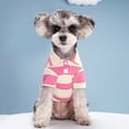 thumbnail image 2 of CSChome Pet Vest Contrast Color Striped Dog T-Shirt Soft Breathable Summer Doggy Clothes, 2 of 7