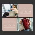 thumbnail image 3 of REGAL ESTATE, Super Soft 4 in 1 Travel Blanket Pillow with Luggage Sleeve and Backpack Clip, Tan, 3 of 5