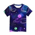 thumbnail image 5 of IVEYRTF Boys Star Print Short Sleeve T-Shirt Casual Round Neck Top for School Activities Everyday Comfort Sporty Style Shirt(Multicolor#10,5-6 Years), 5 of 5