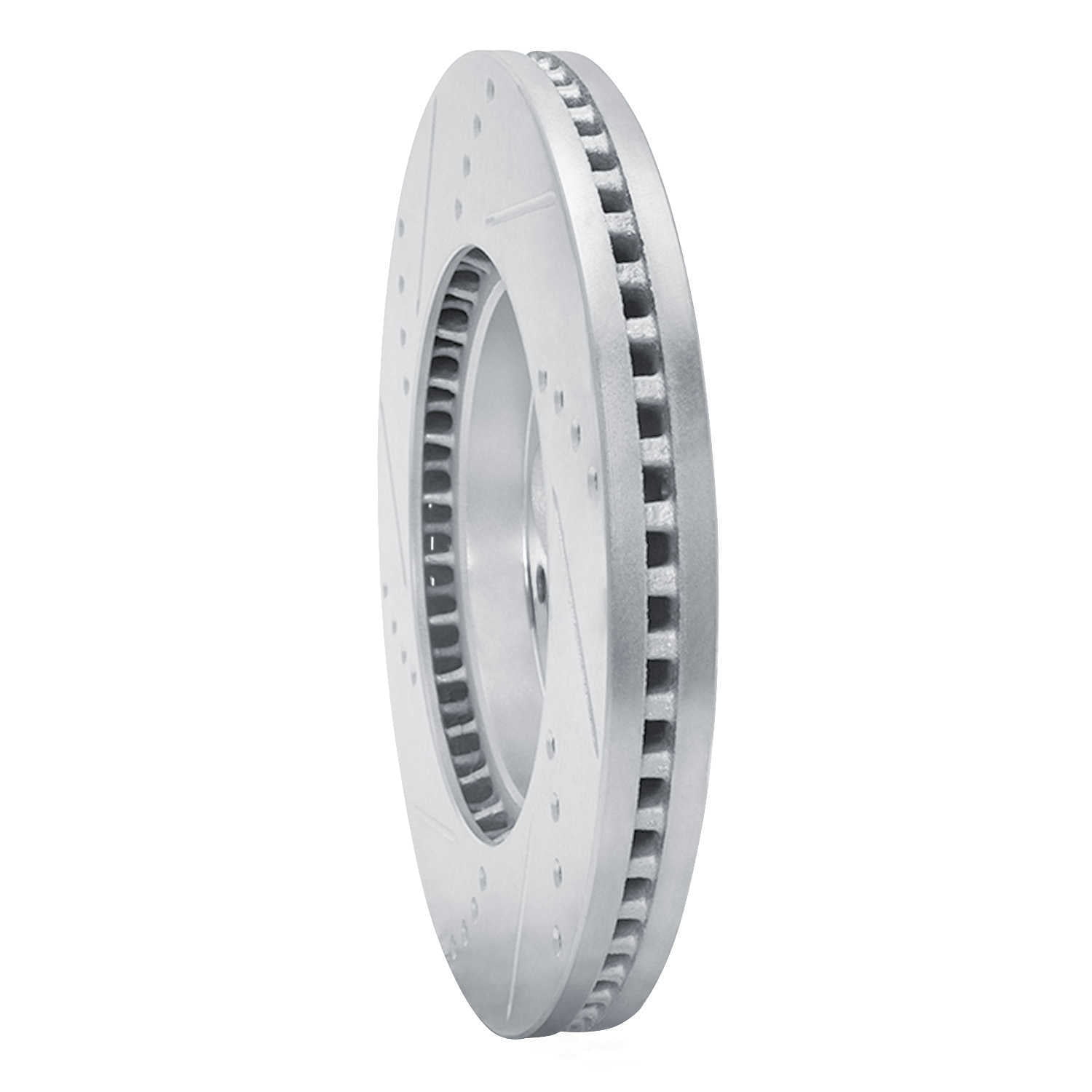 Dynamic Friction Company 631-92097R DFC Brake Rotor - Drilled And Slotted - Silver