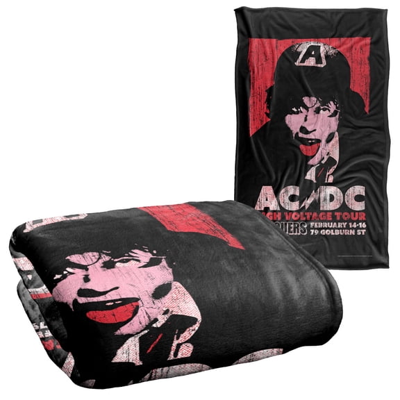 ACDC Blanket, 36"x58", High Voltage Live 1975, Silky Touch Super Soft Throw