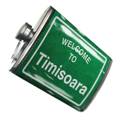 

NEONBLOND Flask Green Road Sign Welcome To Timisoara