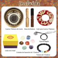 thumbnail image 2 of Cuenco Tibetano 9.5cm con Cojín Rojo, Mazo de Madera y 7 Piedras Chakras - Juego Completo para Meditación, Yoga, Reiki, Sanación Espiritual y Decoración Zen, 2 of 8